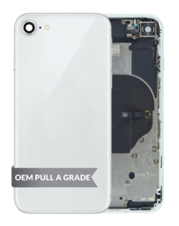 Back Housing Frame with Small Components Pre-Installed for iPhone 8 (SILVER) (OEM Pull A Grade)