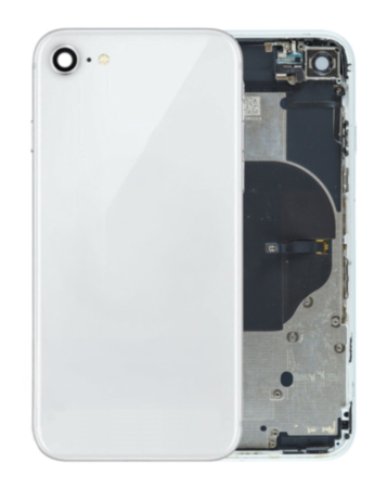 Back Housing Frame with Small Components Pre-Installed for iPhone 8 (SILVER) (OEM Pull B Grade)