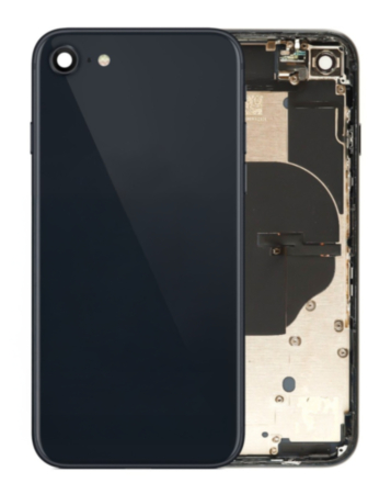 Back Housing Frame with Small Components Pre-Installed for iPhone SE (2022) (MIDNIGHT) (OEM Pull B Grade)