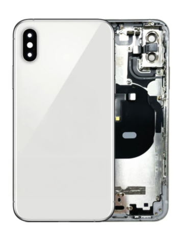 Back Housing Frame with Small Components Pre-Installed for iPhone XS (SILVER) (OEM Pull B Grade)