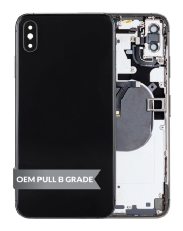 Back Housing Frame with Small Components Pre-Installed for iPhone XS Max (SPACE GRAY) (OEM Pull B Grade)