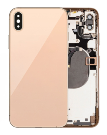 Back Housing Frame with Small Components Pre-Installed for iPhone XS Max (GOLD) (OEM Pull B Grade)