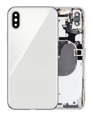 Back Housing Frame with Small Components Pre-Installed for iPhone XS Max (SILVER) (OEM Pull B Grade)