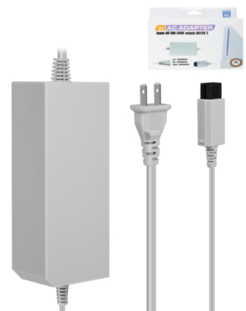 AC Adapter with US Cable for Nintendo Wii (Only Ground Shipping)