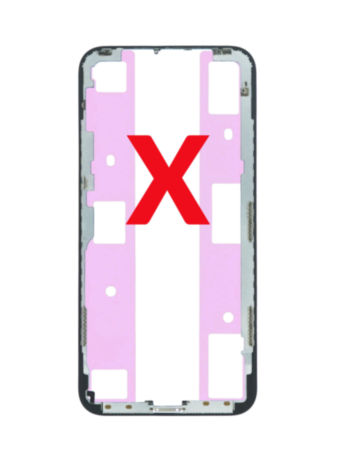 Metal Frame for iPhone X (Premium) (Pack of 10)