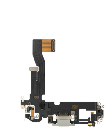 iPhone 12 Pro / 12 Charging Port Flex Cable (WHITE) (OEM PULL)