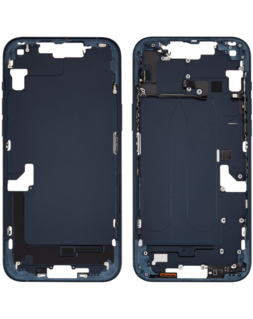 Middle Frame with Parts for iPhone 14 Plus (BLACK) (International Version) (OEM Pull B Grade)