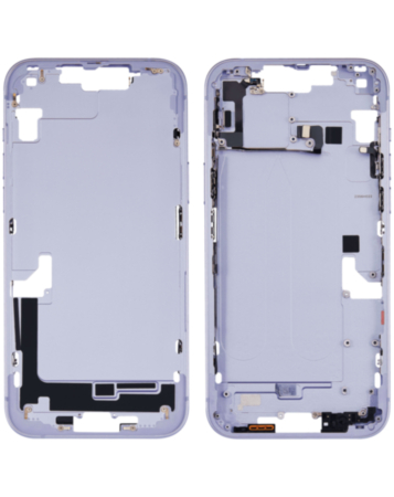 Middle Frame with Parts for iPhone 14 Plus (PURPLE) (International Version) (OEM Pull B Grade)