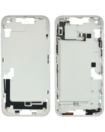 Stock up on the middle frame with parts for the iPhone 14 Plus — in White, International version, OEM pull A grade.