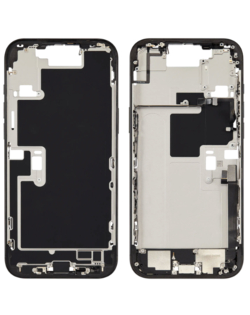 Middle Frame with Photo Capture Button and Small Parts for iPhone 16 Pro Max (BLACK TITANIUM) (International Version) (OEM Pull B Grade)