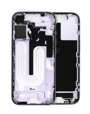 Middle Frame with Photo Capture Button and Small Parts for iPhone 17 (LAVENDER) (US Version)