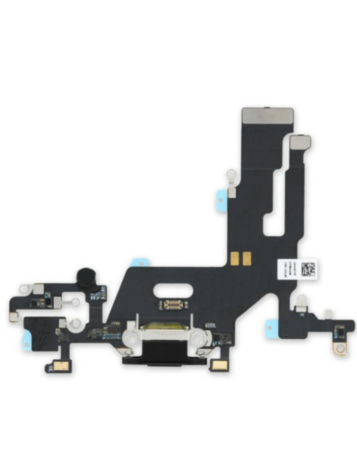 Charging Port Flex Cable for iPhone 11 (Black) (OEM Pull A Grade)