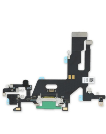 Charging Port Flex Cable for iPhone 11 (Green) (OEM Pull A Grade)