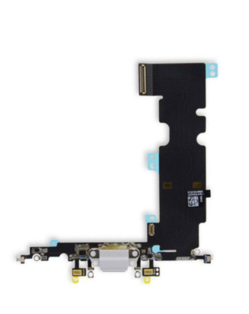 Charging Port Flex Cable for iPhone 8 Plus (WHITE) (OEM Pull)