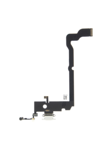 Shop the iPhone XS charging port flex cable in silver, OEM pull.