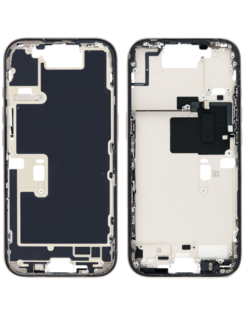 Middle Frame with Parts for iPhone 16 Pro (NATURAL TITANIUM) (Oem Pull A Grade) (US Version)