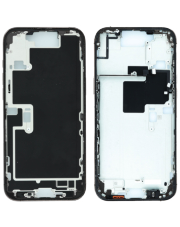 Middle Frame with Photo Capture Button and Small Parts for iPhone 16 Pro Max (BLACK TITANIUM) (US Version) (OEM Pull B Grade)