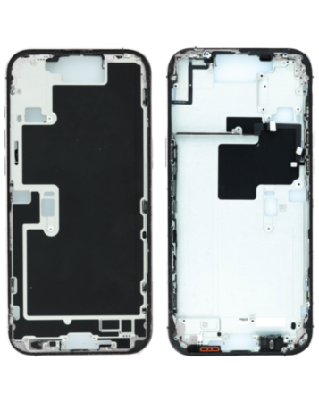 Middle Frame with Photo Capture Button and Small Parts for iPhone 16 Pro Max (WHITE TITANIUM) (US Version) (OEM Pull B Grade)