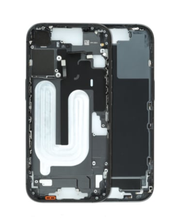 Middle Frame with Small Parts for iPhone 17 (BLACK) (US Version) (OEM Pull A Grade)