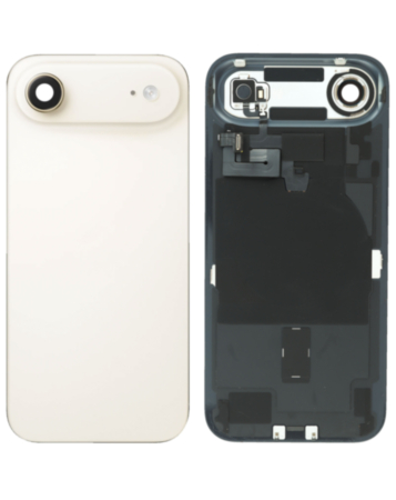 Back Glass with Frame and Wireless NFC Charging Flex and MagSafe Magnet for iPhone Air (LIGHT GOLD) (OEM Pull A Grade)