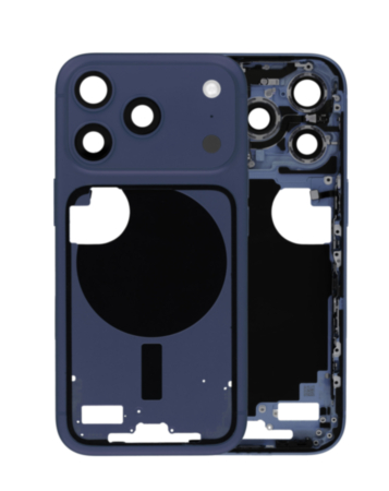 Middle Frame with Small Parts for iPhone 17 Pro (DEEP BLUE) (US Version) (OEM Pull A Grade)
