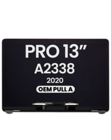 MacBook Pro 13" (A2338 / Late 2020) (M1/M2) LCD Assembly (SPACE GRAY) (OEM Pull A Grade)