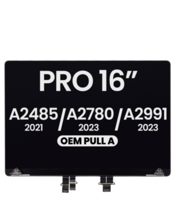 LCD Assembly for MacBook Pro 16" A2485 (2021) Pro / Max / A2780 (2023) / A2991 (2023) (OEM Pull A Grade) (SPACE GRAY)