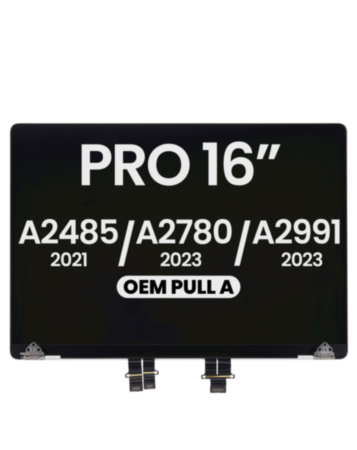 LCD Assembly for MacBook Pro 16" A2485 (2021) Pro / Max / A2780 (2023) / A2991 (2023) (OEM Pull A Grade) (SILVER)