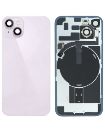 Back Glass with MagSafe Magnet & NFC & Flashlight Flex for iPhone 14 (PURPLE) (OEM Pull B Grade)