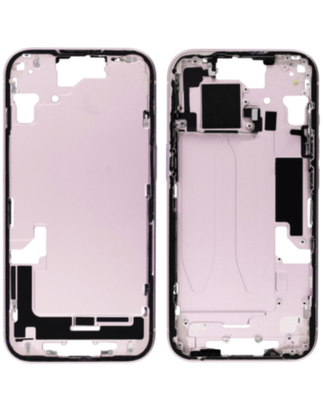 Middle Frame with Parts for iPhone 15 (PINK) (International Version) (OEM Pull A Grade)