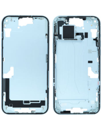 Middle Frame with Parts for iPhone 15 Plus (BLUE) (International Version) (OEM Pull B Grade)