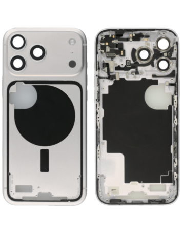 Middle Frame with Small Parts for iPhone 17 Pro Max (SILVER) (International Version) (OEM Pull B Grade)