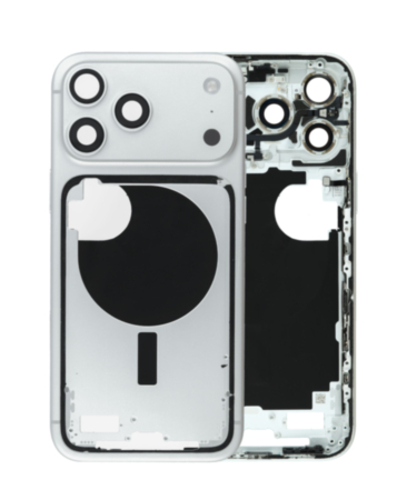 Middle Frame with Small Parts for iPhone 17 Pro Max (SILVER) (US Version) (OEM Pull B Grade)