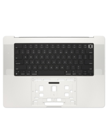 Top Case with US Keyboard (SILVER) for MacBook Pro 16" (A2485 / Late 2021) / (A2780 / Late 2023) / (A2991/ Late 2023)(OEM Pull B Grade)