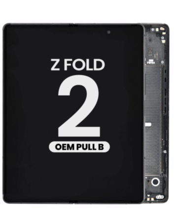 OLED Assembly with Frame for Galaxy Z Fold 2 F916U (MYSTIC BLACK) (OEM Pull B Grade)