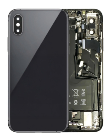 Back Housing with Small & Battery Pre-Installed for iPhone XS (SPACE GRAY) (OEM Pull C Grade) (Only Ground Shipping)