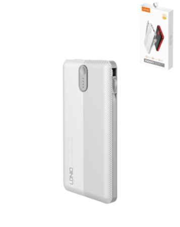 LDNIO PL1013 Power Bank (WHITE) (10000 mAh / 10.5W) (Only Ground Shipping)