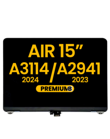 LCD Assembly (SILVER) (Premium) for MacBook Air 15" (A3114 / 2024) / (A2941 / Mid 2023)