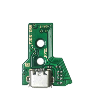 USB Charging Port Board with 12 Pin Flex Cable (Version 1 JDS-050 / JDS-055) for PlayStation 4 (DualShock 4) Wireless Controller