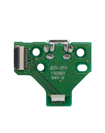 USB Charging Port Board with 12 Pin Flex Cable (Version 2 JDS-011) for PlayStation 4 (DualShock 4) Wireless Controller