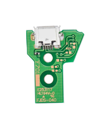 USB Charging Port Board with 12 Pin Flex Cable (Version 4 JDS-040) for PlayStation 4 (DualShock 4) Wireless Controller