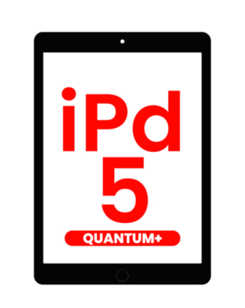 Quantum+ Digitizer for iPad 5 (2017) / Air 1 (Black) (iPad 5 Home Button Pre-Installed)