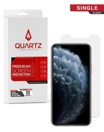 QUARTZ Clear Tempered Glass for iPhone XS Max / 11 Pro Max (Single Pack)