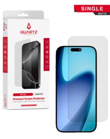QUARTZ Matte Tempered Glass for iPhone Air (Single Pack)