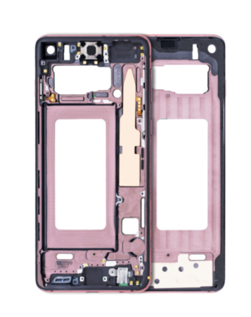Grab wholesale deals on the middle frame housing for Galaxy S10 in Pink.