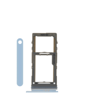 Stock up on the single SIM card tray for Galaxy S10E, S10 Plus, or S10 in blue.