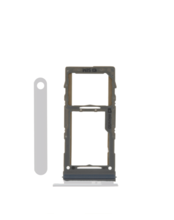 Order the single SIM card tray for Galaxy S10E, S10 Plus, or S10 in white.