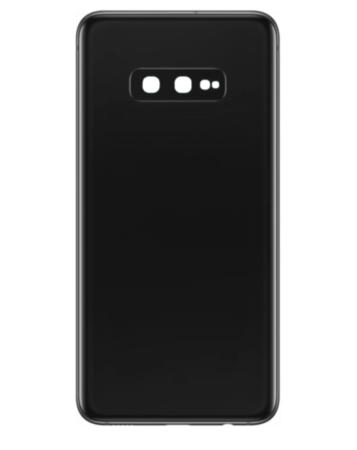 Back Glass with Camera Lens and Adhesive for Galaxy S10E (NO LOGO) (CERAMIC BLACK)