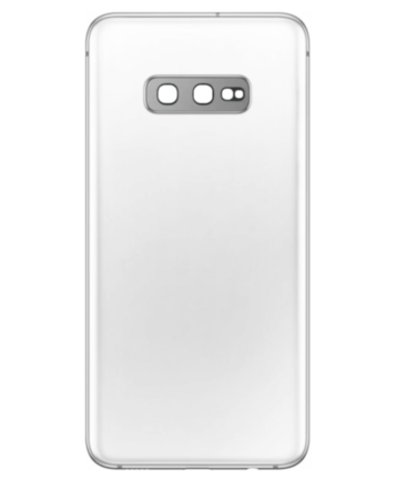 Back Glass with Camera Lens and Adhesive for Galaxy S10E (NO LOGO) (CERAMIC WHITE)