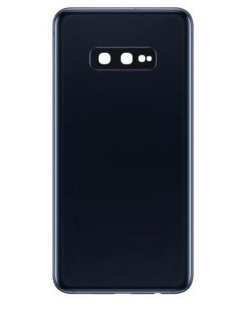 Back Glass with Camera Lens and Adhesive for Galaxy S10E (NO LOGO) (PRISM BLACK)